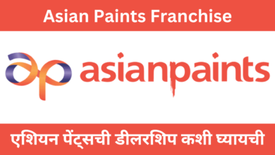 Photo of Asian Paints Franchise ; एशियन पेंट्सची डीलरशिप कशी घ्यायची ? नफा किती खर्च किती जाणून घ्या सविस्तर